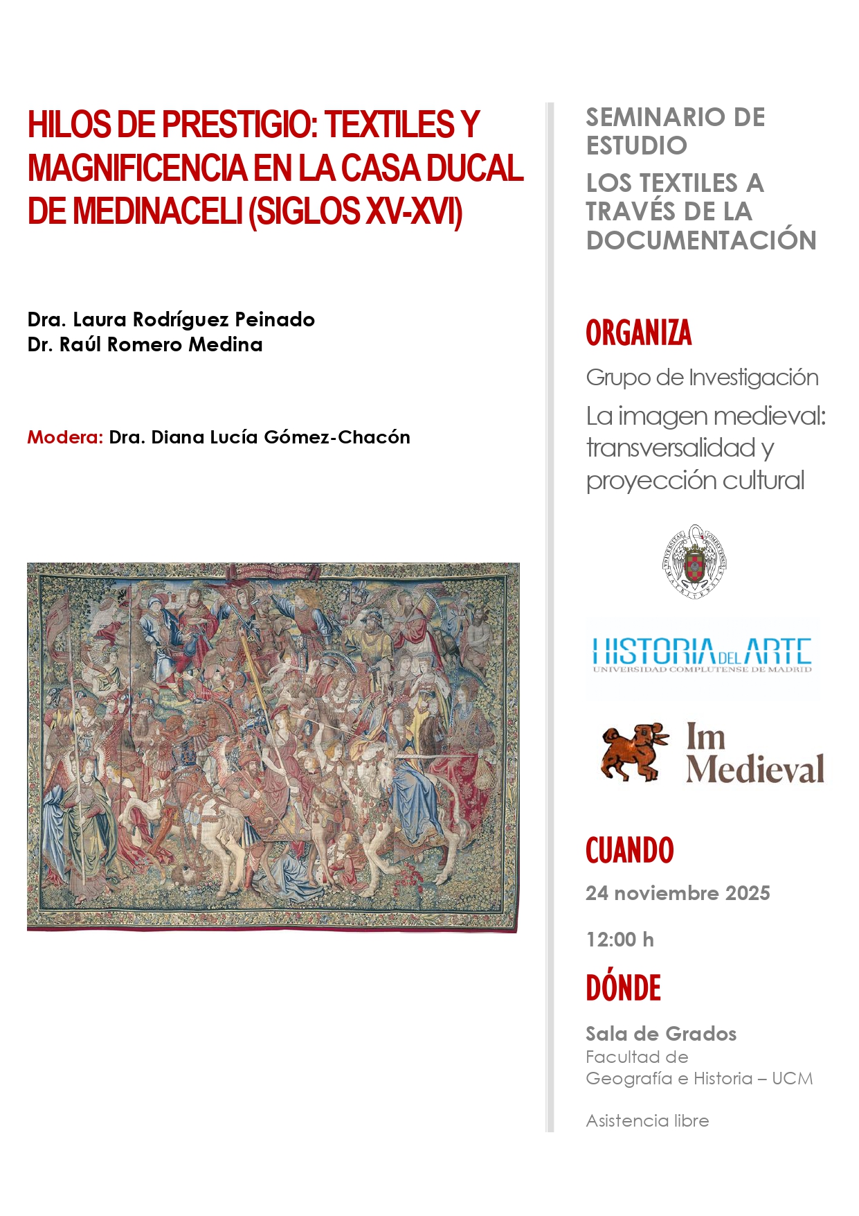 Hilos de prestigio: textiles y magnificencia en la casa ducal de Medinaceli (siglos XV-XVI)